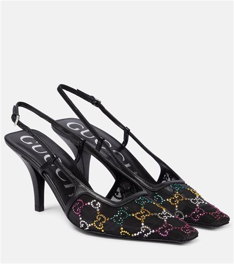 gucci gg sparkling pumps|Gucci GG Demi Slingback Pump (Women) .